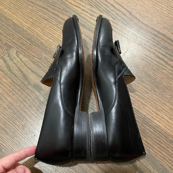 Bruno Magli Black Leather Slip On Tassel Loafers Shoes size 9 main image 13